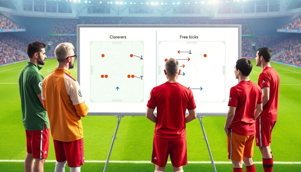 Эффективность стандартных положений для голевых ситуаций - иллюстрация
