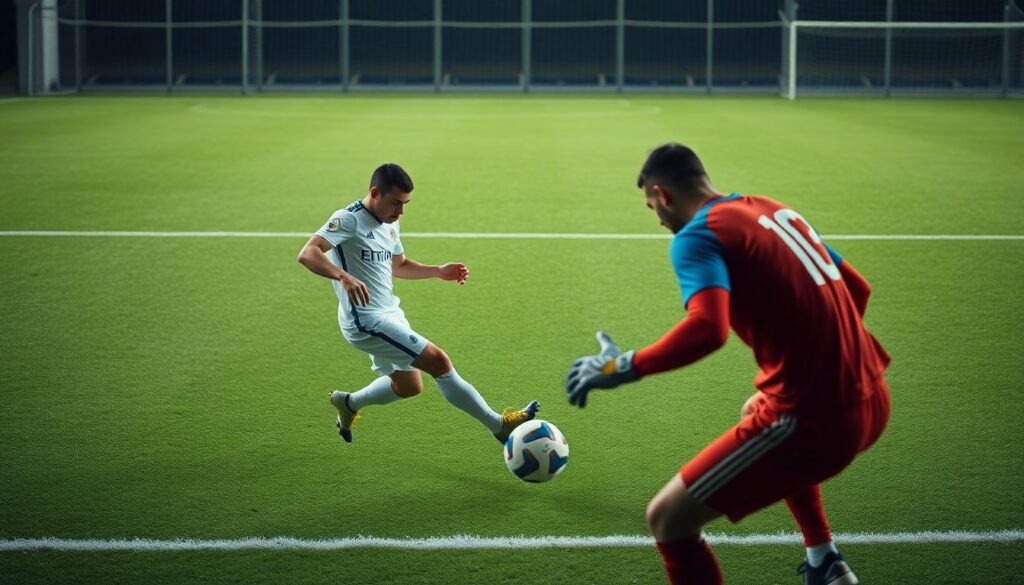 Факторы, влияющие на точность ударов по воротам - иллюстрация